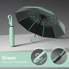 Automatic Folding Umbrella, 1 Count/60Pcs Portable Rain Umbrella with Loop Buckle, Windproof & Waterproof Umbrella for Men & Women #GLOBAL PICKS