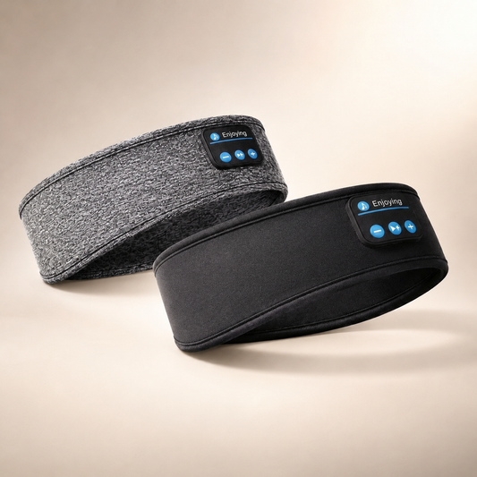 Bluetooth Sleep Headband – Wireless Headphones, Built-In Speakers, Comfortable Fabric, 10-Hour Battery Life